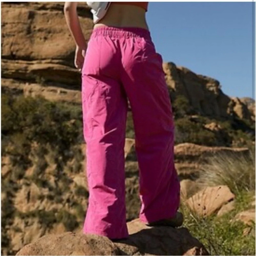 Free People Movement Stadium Pants in Barbie Hot Pink NWOT